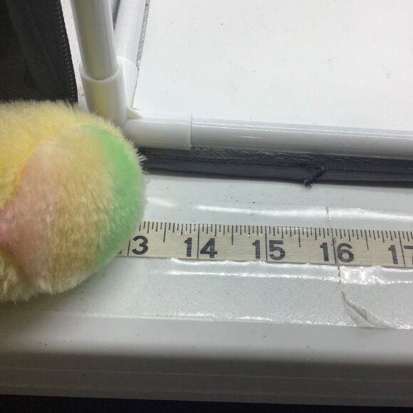 Vtg 1980s Yellow Sleepy Bear Plush Stuffed Animal Pastel Paws 13" - Picture 7 of 7